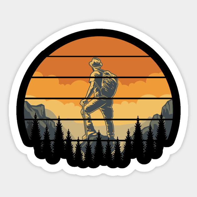 free solo climbing Sticker by hadlamcom